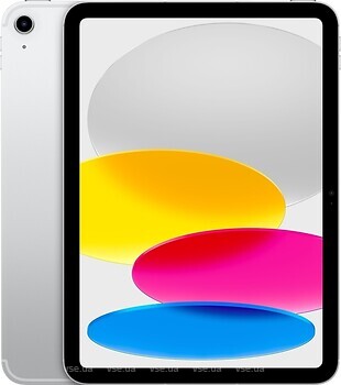 Фото Apple iPad 10.9 Wi-Fi + Cellular 256Gb 2022 Silver (MCMN4NF/A)