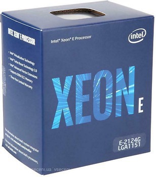 Фото Intel Xeon E-2124G Coffee Lake-E 3400Mhz (BX80684E2124G)