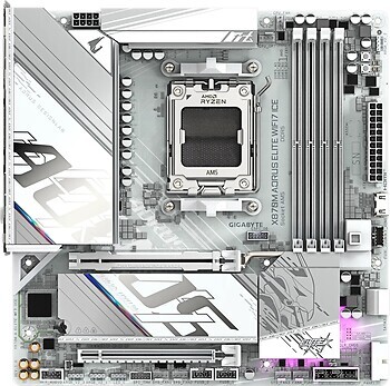 Фото Gigabyte X870M Aorus Elite WIFI7 Ice