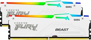 Фото Kingston Fury Beast White RGB XMP KF560C40BWAK2-64