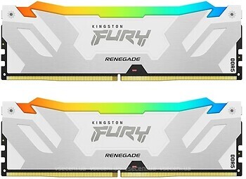 Фото Kingston Fury Renegade Silver/White RGB XMP KF568C36RWAK2-32