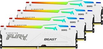 Фото Kingston Fury Beast White RGB XMP KF560C40BWAK4-64