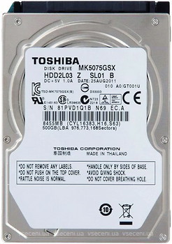 Фото Toshiba 500 GB (MK5075GSX)