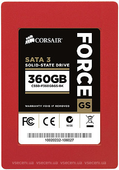 Фото Corsair Force Series GS 360 GB (CSSD-F360GBGS-BK)