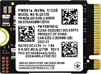 Фото Samsung PM991a 512 GB (MZ-9LQ512B)