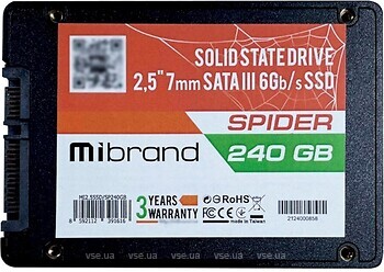 Фото Wibrand Spider 240 GB (WI2.5SSD/SP240GB)