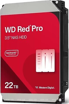 Фото Western Digital Red Pro NAS 22 TB (WD221KFGX)