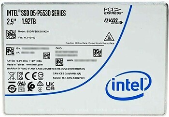 Фото Intel D5-P5530 1.92 TB (SSDPF2KX019XZN1)