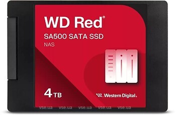 Фото Western Digital Red SA500 SSD 4 TB (WDS400T2R0A-68CKB0)