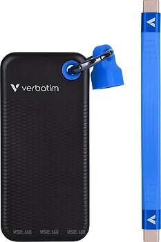 Фото Verbatim Pocket SSD 2 TB Black/Blue (32195)