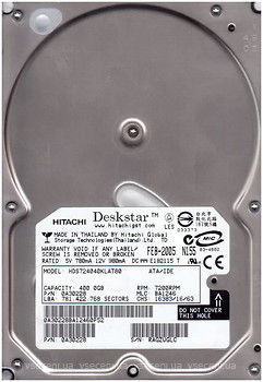 Фото Hitachi Deskstar 7K400 HDS724040KLAT80 400 GB (0A30228)