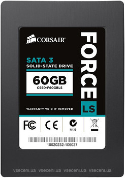 Фото Corsair Force Series LS 60 GB (CSSD-F60GBLSB)