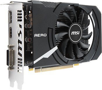 Фото MSI GeForce GTX 1050 Ti Aero ITX OCV1 4GB 1341MHz (GeForce GTX 1050 Ti AERO ITX 4G OCV1)