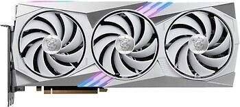 Фото MSI GeForce RTX 4070 Ti Gaming X Trio White 12GB 2760MHz (RTX 4070 Ti GAMING X TRIO WHITE 12G)