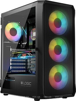 Фото Logic Concept Technology Portos ARGB Midi w/o PSU Black (AT-PORTOS-10-0000000-0002)