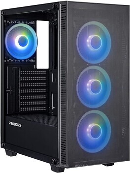 Фото Prologix E123 Tempered Glass&Mesh w/o PSU Black