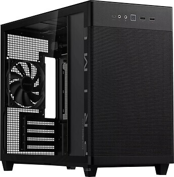 Фото Asus Prime AP201 Tempered Glass w/o PSU Black (90DC00G0-B39010)