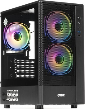 Фото Qube Geon ARGB w/o PSU Black (GEON_GBNU3)