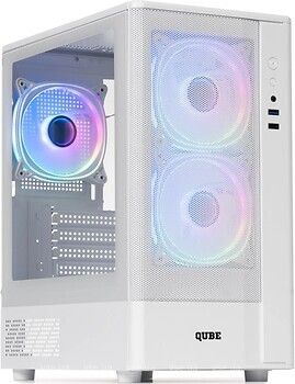 Фото Qube Geon ARGB w/o PSU White (GEON_GWNU3)