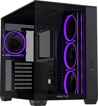 Фото Asus A32 Plus Tempered Glass w/o PSU Black (90DC00S0-B19000)