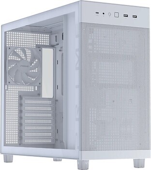 Фото Asus Prime AP303 Tempered Glass w/o PSU White (90DC00V3-B39010)