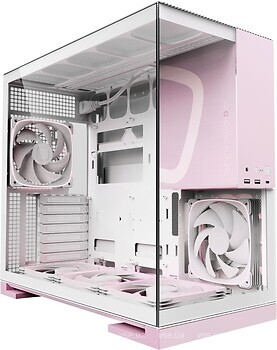 Фото Geometric Future Model 5F Glass w/o PSU White/Pink (GEO-M5F-WPK)