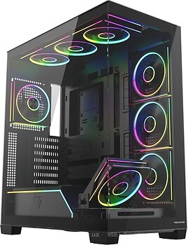 Фото Modecom Volcano Stellar Plus ARGB Midi 8F w/o PSU Black (AT-STELLAR-PLUS-8F-ARGB-10)