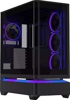 Фото Asus Prime AP304 ARGB Tempered Glass w/o PSU Black (90DC0110-B19000)
