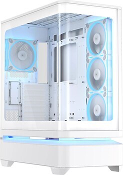 Фото Asus Prime AP304 ARGB Tempered Glass w/o PSU White (90DC0113-B19000)