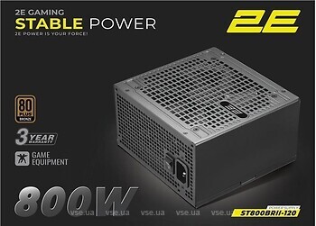 Фото 2E Gaming Stable Power Pro 800W (2E-ST800BRII-120)