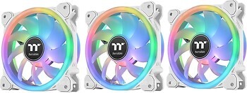 Фото Thermaltake SWAFAN 12 RGB Radiator Fan TT Premium Edition 3-Fan Pack Snow White (CL-F145-PL12SW-A)