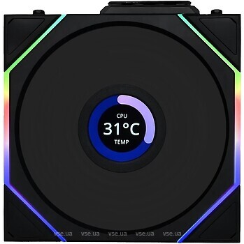 Фото Lian Li UNI FAN TL120 LCD Wireless Black (G99.12TLLCD1W1B.00)