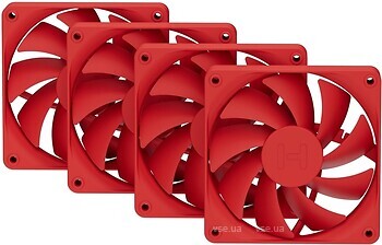 Фото Hyte FA12 PWM FAN 4-Pack Wild Cherry (FAN-HYTE-FA12-RR-4)