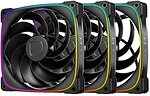 Фото Geometric Future Squama 2503R-14 ARGB Reverse Triple Pack Black (GEO-S2503RB-14T)