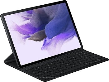 Фото Samsung Tab S7+, S7 FE Book Cover Keyboard Slim Bluetooth Black (EF-DT730BBRGRU)