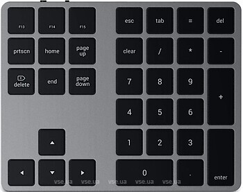 Фото Satechi Bluetooth Extended Keypad Space Gray (ST-XLABKM)