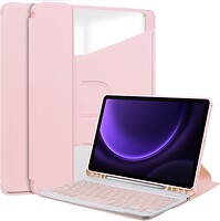 Фото BeCover 360° Rotatable for Galaxy Tab S9 Plus SM-X810/SM-X816 S9 FE Plus SM-X610/SM-X616 Pink Bluetooth (710396)