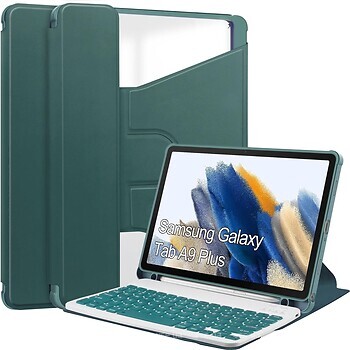 Фото BeCover 360° Rotatable for Samsung Galaxy Tab A9 Plus SM-X210/SM-X215/SM-X216 Dark Green Bluetooth (710331)