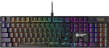 Фото Canyon GK-55 Gaming Keyboard Cometstrike Black USB (CND-SKB55-US)