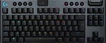 Фото Logitech G915 TKL Tenkeyless Lightspeed Wireless RGB Mechanical Gaming Keyboard Carbon USB (920-009501)