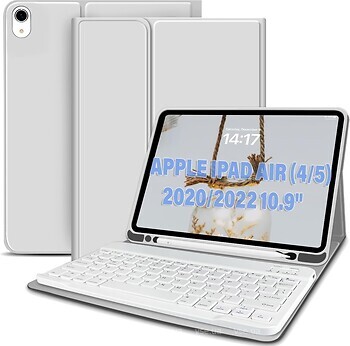 Фото BeCover Smart Case Keyboard for iPad Air 4/5 10.9 2020/2022 Gray Bluetooth (711145)