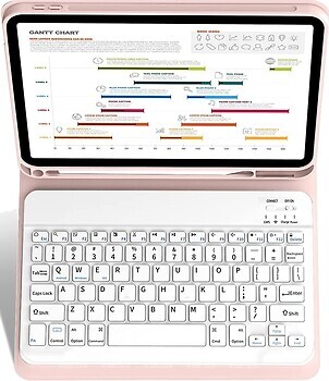 Фото BeCover Smart Case Keyboard for iPad 10.9 Pink Bluetooth (711142)