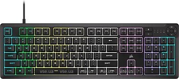 Фото Corsair K55 Core RGB Gaming Keyboard Black USB (CH-9226C65-NA)
