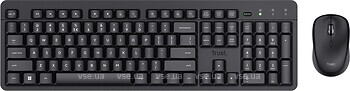 Фото Trust Ody II Silent Wireless Keyboard & Mouse Black USB (25018)