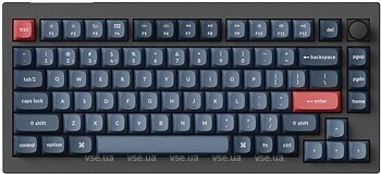 Фото Keychron V1 Max QMK/VIA Wireless Custom Mechanical Keyboard Carbon Black Bluetooth/USB (V1M-D4)