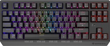 Фото Genesis Thor 230 TKL Outemu Silent Lemon Black Bluetooth/USB (NKG-2108)