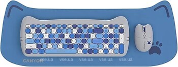 Фото Canyon HSET-W6 Kitty Edition Blue USB (CNS-HSETW6BL)