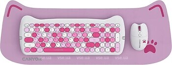 Фото Canyon HSET-W6 Kitty Edition Pink USB (CNS-HSETW6PK)