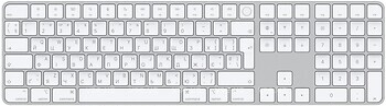 Фото Apple Magic Keyboard with Touch ID and Numeric Keypad US Bluetooth White (MXK73LB/A)