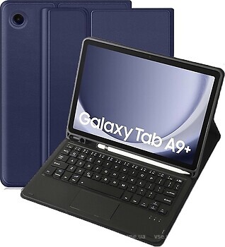 Фото BeCover Smart Case Keyboard TouchPad for Samsung Galaxy Tab A9 Plus SM-X210/SM-X215/SM-X216 Deep Blue Bluetooth (712412)